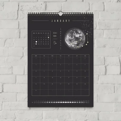calendrier lunaire décoration spatiale
