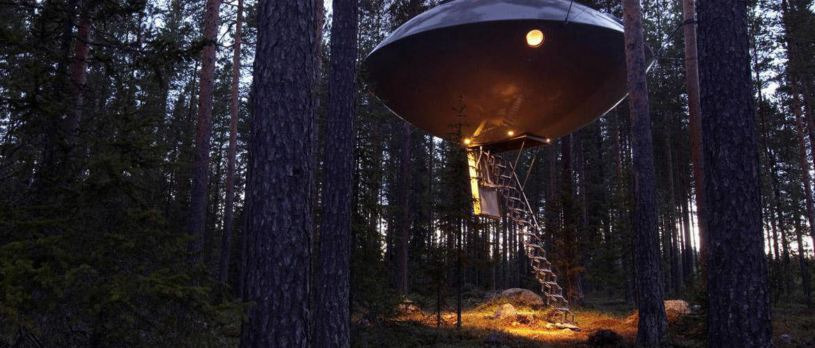 ufo tree hotel séjour suede