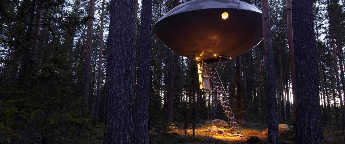 ufo tree hotel séjour suede